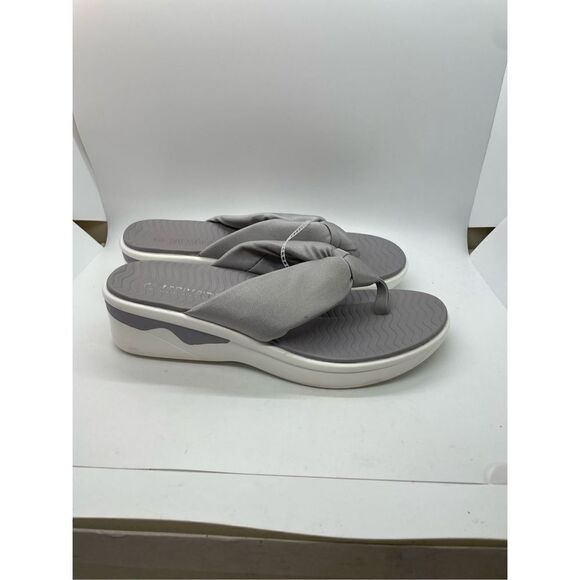 Dream Pairs Thong Sandals Platform Lightweight Casual Shoes Size 9 Gray - Picture 5 of 9